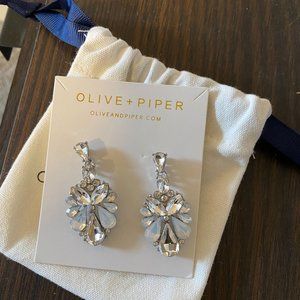 Silver Crystal Statement Earrings